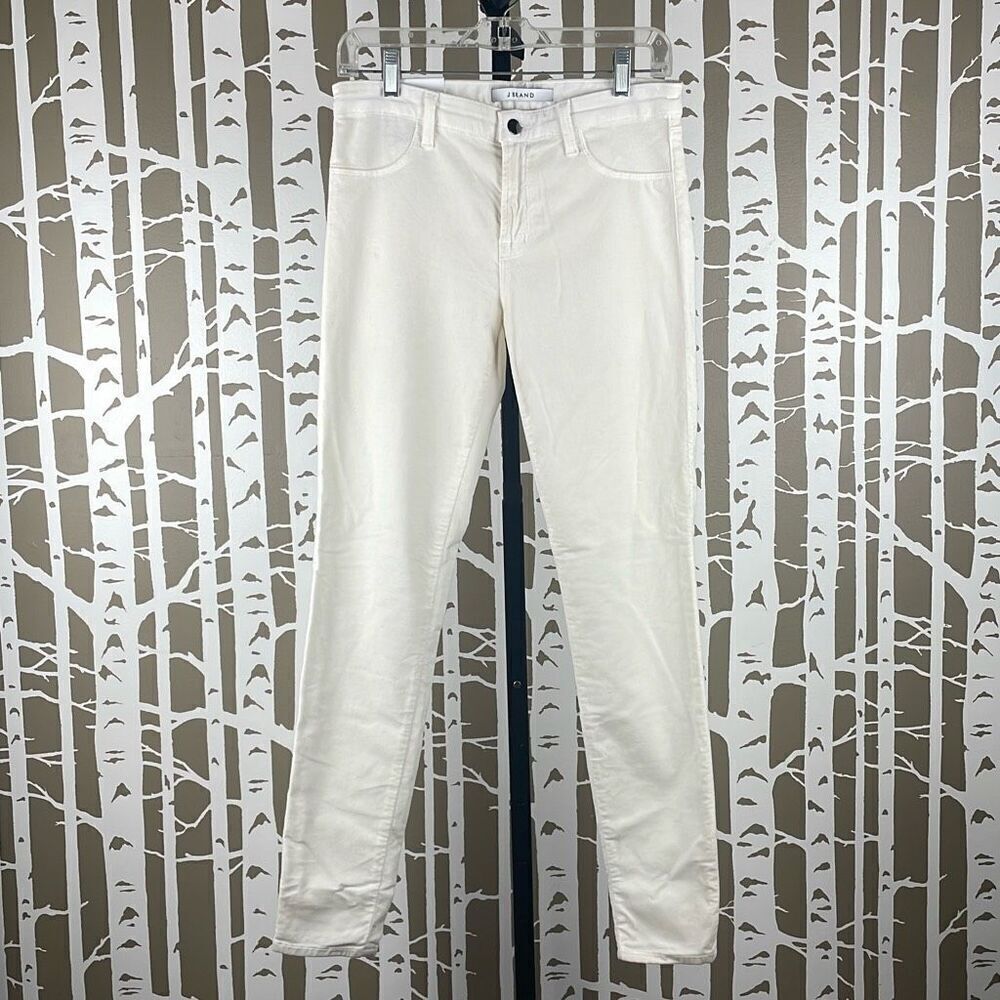 NEW J Brand Super Skinny Mid-Rise Velvet Jean Pearl 29 - Picture 9 of 10